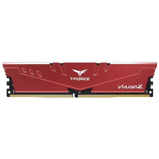 Team T-Force Vulcan Z Red 16GB(1x16GB) 3200Mhz CL16 DDR4 Gaming Ram (TLZRD416G3200HC16F01)