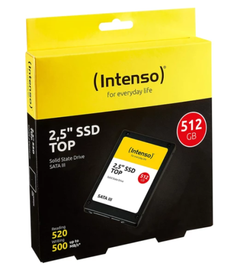 512GB INTENSO 3812450 2.5’’ 520/500MB/s SSD