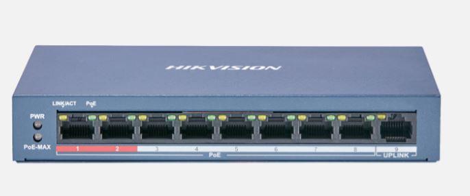 HIKVISION DS-3E0109P-E/M(B) 8 Port Fast Switch