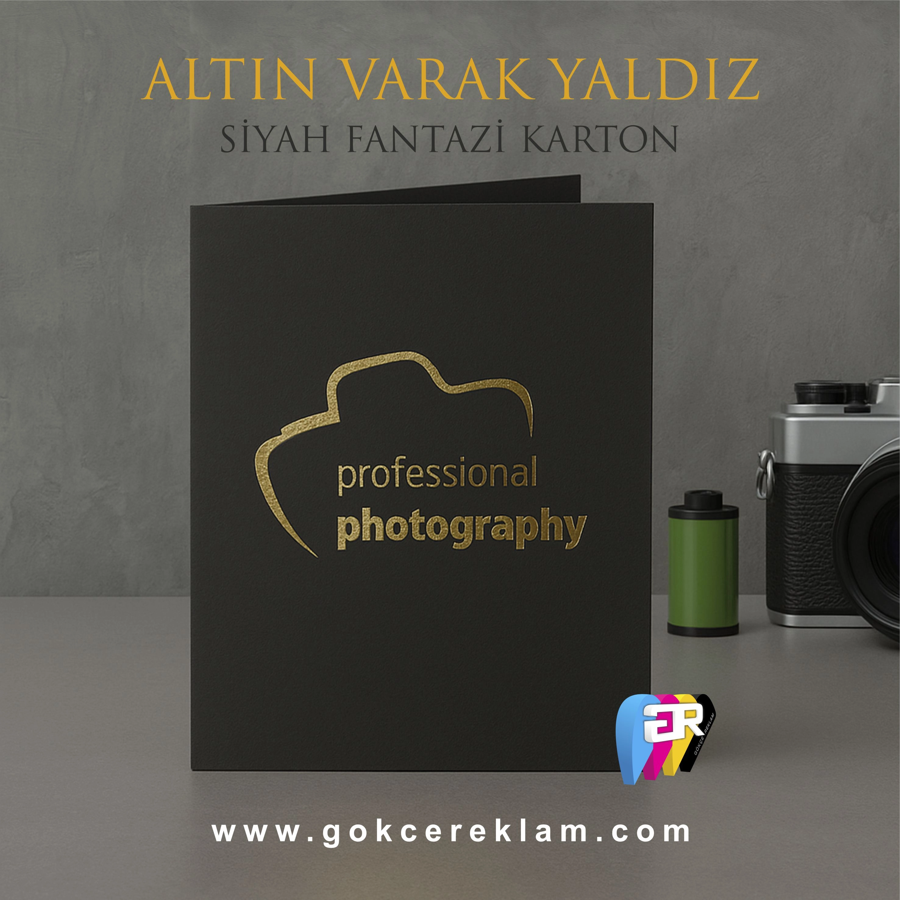 200 Adet Siyah&Altın Hazır Vesikalık Kabı