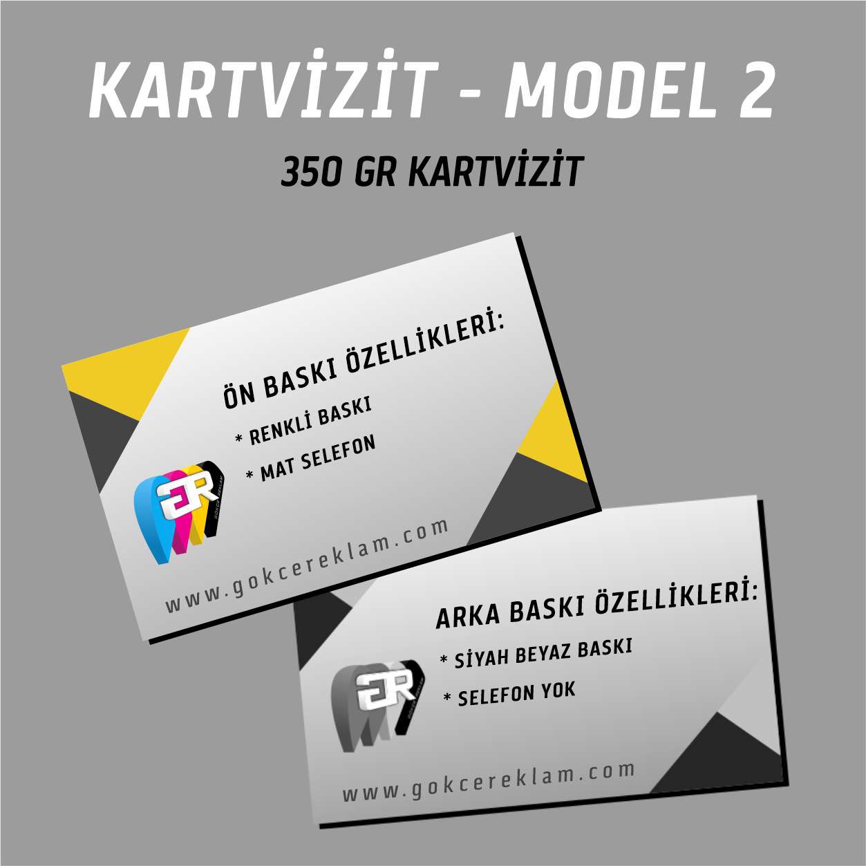 950 Adet Kartvizit - Model 2
