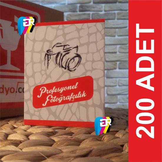﻿200 adet Hazır Karton Vesikalık Kabı