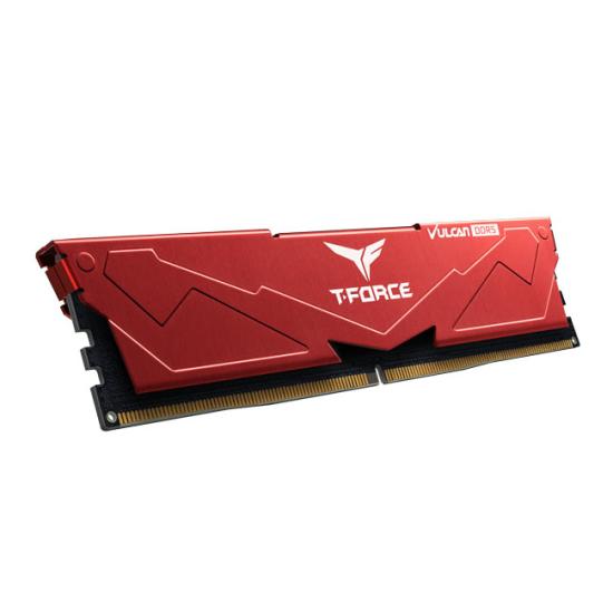 Team T-Force Vulcan Red 16GB(1x16GB) 6000Mhz DDR5 CL38 Gaming Ram (FLRD516G6000HC38A01)