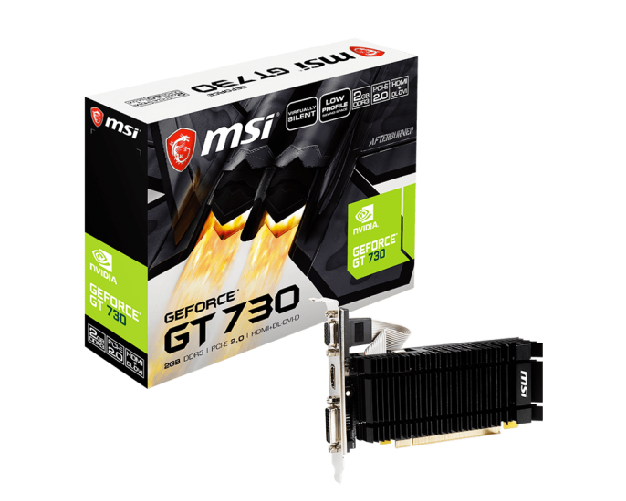 MSI GT730 N730K-2GD3H/LPV1 DDR3 2GB DL-DVI-D HDMI 64Bit