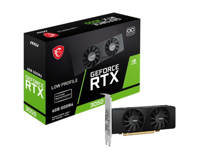 MSI GEFORCE RTX 3050 LP 6G OC GDDR6 96BIT DX12