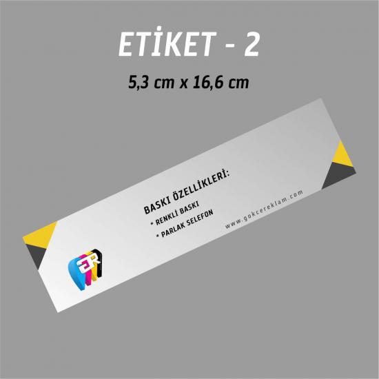 950 Adet 8,3 x 10,6 cm Etiket