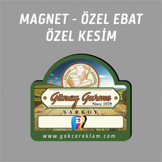 950 adet Özel Ebat+Kesim Magnet