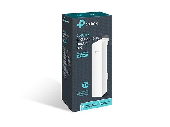 TP-LINK CPE220 2PORT POE 300Mbps OUTDOOR ACCESS POINT