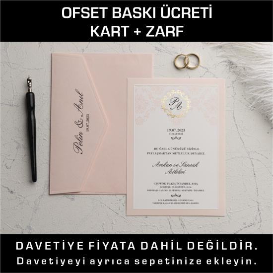 Ofset Baskı Kart + Zarf