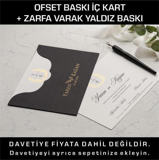 Ofset Kart Baskı + Zarf Varak Baskı