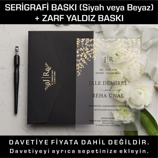 Serigrafi Baskı + Zarf Varak Baskı
