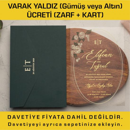 Varak Yaldız Baskı (Kart + Zarf)