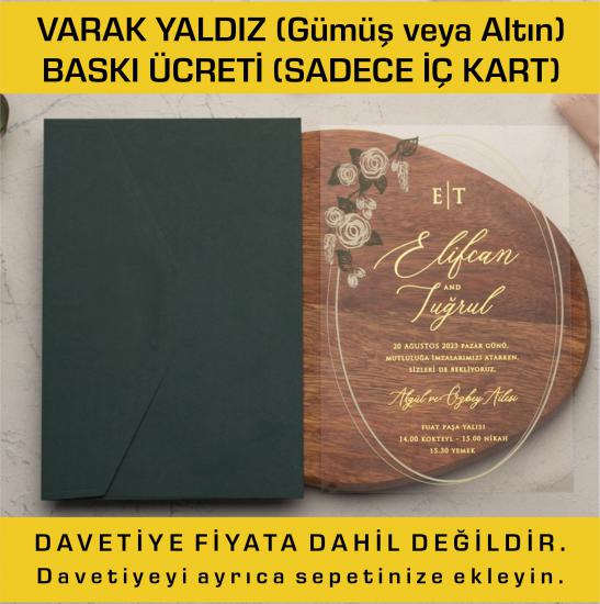 Varak Yaldız Baskı (Sadece İç Karta)